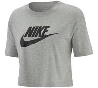 Maglietta Donna Nike Sportswear Essential Crop Icon W - dark grey heather/black - Grigio (L)