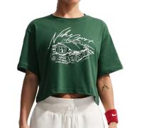 Maglietta Donna Nike Tennis Slam Crop - gorge green - Verde (S)