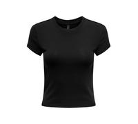 ONLY Onlelina S/S O-Neck Short Top Jrs T-Shirt, Nero, XS Donna