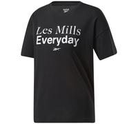 Maglietta Donna Reebok Les Mills Graphic Tee - black - Nero (XS)