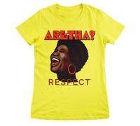 Maglietta Donna RESPECT Ufficialmente Licenziata Aretha Franklin