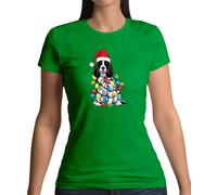 Maglietta Donna Springer Spaniel Natale - Cani Amore Carini Pet Xmas