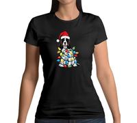 Maglietta Donna Springer Spaniel Natale - Cani Amore Carini Pet Xmas