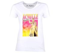 Maglietta Donna t-Shirt di Achille Lauro Incoscienti Giovani Comuni mortali t-Shirt Femminile Bambina Ragazza (IT, Numero, 38, 40, Regular, Regular, Bianco)