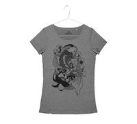 Maglietta Donna Tatuaggio Carpa Koi Japan Koi Fish And Lotus Tattoo T-Shirt Girl