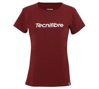 Maglietta Donna Tecnifibre Club Cotton Tee - cardinal - Rosso (S)