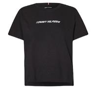 T-shirt Tommy Hilfiger Performance Mesh manica corta nero bianco donna - S