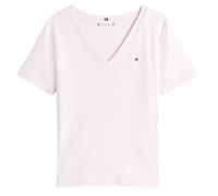 Maglietta Donna Tommy Hilfiger Slim Cody V-NK Short Sleeves - Rosa (XS)