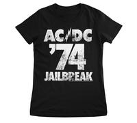 Maglietta Donna Ufficialmente Licenziata AC/DC - '74 Jailbreak