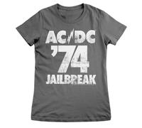 Maglietta Donna Ufficialmente Licenziata AC/DC - '74 Jailbreak
