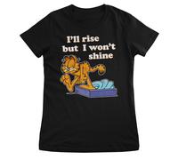 Maglietta Donna Ufficialmente Licenziata Garfield - Mi Alzerò Ma Non Brillerò