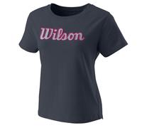 Maglietta Donna Wilson Script Eco Cotton Tee W - india ink - Nero (XS)