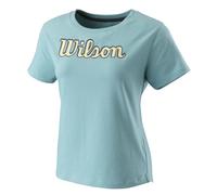 Maglietta Donna Wilson Script Eco Cotton Tee W - reef waters - Turchese (S)