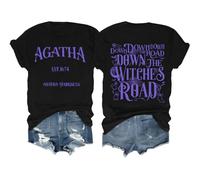 Maglietta Down The Witches Road, maglietta Agatha Harkness, Nero, 3XL