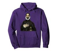 Maglietta El Greco Art con la mano sul petto Felpa con Cappuccio