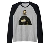 Maglietta El Greco Art con la mano sul petto Maglia con Maniche Raglan