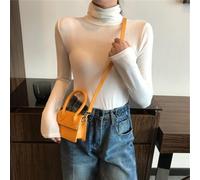 Maglietta elasticizzata da donna a collo alto, a maniche lunghe, aderente | Per un design slim fit, taglio aderente, silhouette lusinghiera, ideale come strato di base