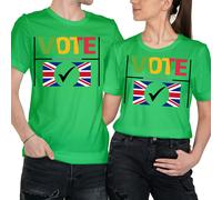 Maglietta Elezioni generali 2024 Vota democrazia stop the Tories voto #GE9