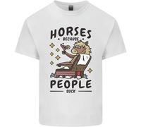 Maglietta Equestre Per Bambini Horse Riding Perché La Gente Fa Schifo