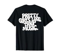 Maglietta estetica unisex Pretty Girls Like Trap Music (sul retro) Maglietta