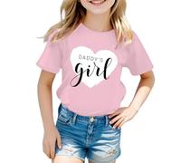 Maglietta estiva a maniche corte per bambini e ragazze 2025 alla moda casual allentata top carino colorato t-shirt magliette magliette magliette ragazze ragazzi bambini, rosa, 9-10 Anni