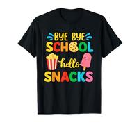 Maglietta estiva Bye School Hello Snacks Squad Last Days Of School Maglietta