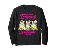 Maglietta Estiva da Donna con Fiocchi e Scritta When Life Gives You Lemons Maglia a Manica