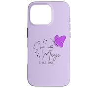 Maglietta estiva da donna con scritta in inglese "She is Magic That One" Custodia per iPhone 16 Pro