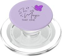 Maglietta estiva da donna con scritta in inglese "She is Magic That One" PopSockets PopGrip per MagSafe