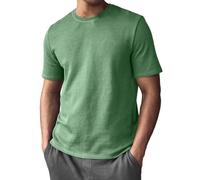 Maglietta estiva da uomo a maniche corte girocollo maglietta traspirante slim fit top per tutti i giorni maglietta basic, Z02-verde, XL