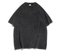 Maglietta estiva da uomo in stile semplice, con un taglio ampio estetico e confortevole, perfetta per l'uso quotidiano (2XL nero)