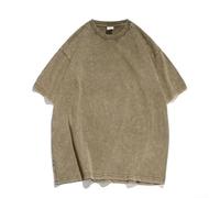 Maglietta estiva da uomo in stile semplice, con un taglio ampio estetico e confortevole, perfetta per l'uso quotidiano (2XL verde)