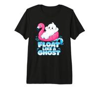 Maglietta Estiva «Float Like a Ghost», Carina per Feste in Piscina Maglietta Premium
