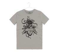 Maglietta Etichetta Kraken Rum Pirati Pirates Rum Label Octopus Heart T-Shirt
