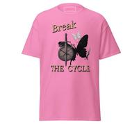 Maglietta Expedition 33 - Break The Cycle | Farfalla & Sword Symbolic Fan Tribute | Maglietta in cotone unisex ispirata ai giochi di ruolo, abbigliamento gamer per fan delle tradizioni, Rosa Chiaro, M