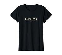 Maglietta Faithless Motivational Fedele Maglietta, Donna, Nero, XS