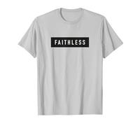 Maglietta Faithless Motivational Fedele Maglietta, Uomo, Argento, L
