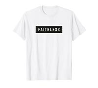 Maglietta Faithless Motivational Fedele Maglietta, Uomo, Bianco, L