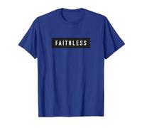 Maglietta Faithless Motivational Fedele Maglietta, Uomo, Blu Reale, L
