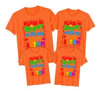 Maglietta Family Please Be Patient Autism Awareness Day Tee Spectrum...