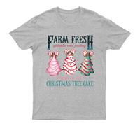 Maglietta Farm Fresh Christmas Tree Unisex Regalo Retrò Divertente Donna...