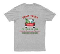 Maglietta Farm Fresh Christmas Trees Unisex Regalo Retrò Divertente Donna...