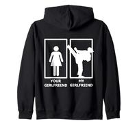 Maglietta Fidanzata Taekwondo - Incontri Taekwondo Girl Felpa con Cappuccio