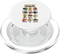 Maglietta Fishes of the World Design Pesci del Mondo PopSockets PopGrip per MagSafe