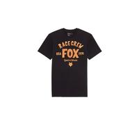 Maglietta fox slogan premium a maniche corte nero