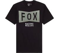 FOX Typeface Premium Maglietta, nero-bianco-verde, taglia L per maschi