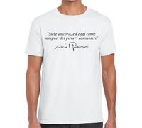 maglietta frase di Silvio Berlusconi Poveri Comunisti T-shirt cotone Berlusca