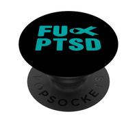 Maglietta FU PTSD - Consapevolezza del disturbo da stress post traumatico PopSockets PopGrip Adesivo