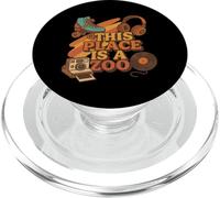 Maglietta Funny This Place Is A Zoo Humor PopSockets PopGrip per MagSafe