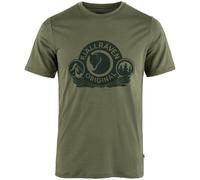 Maglietta funzionale da uomo Fjällräven Abisko Wool Classic SS M Taglia: L / Colore: verde chiaro/verde scuro